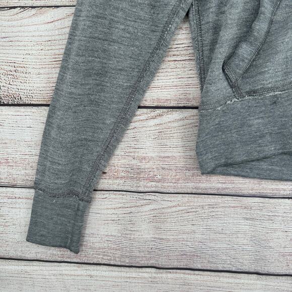 Ruehl No.925 Terry Cloth Full Zip Hoodie Sweatshirt Womens Small Gray - Picture 4 of 10